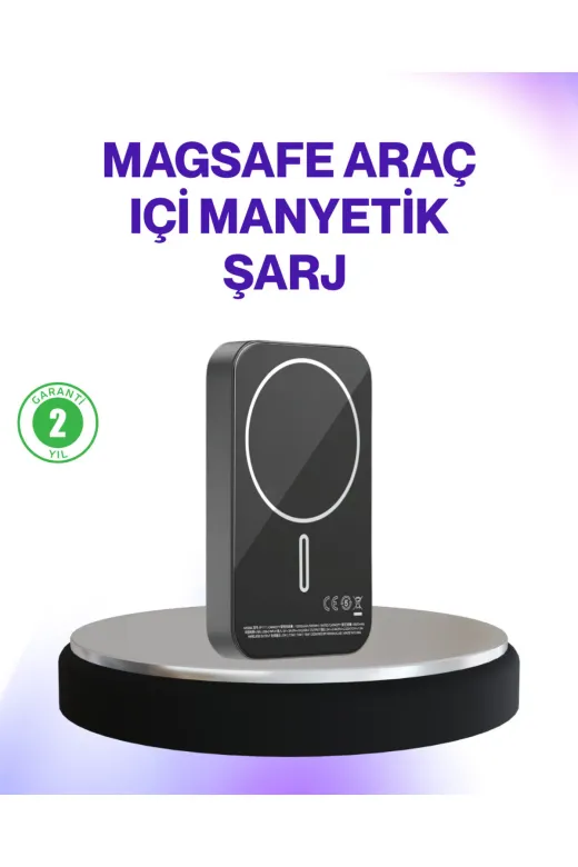 UCUZTEKNO TYC112DB6FBC35129E9BACB08 Trendlia Mıknatıslı Magsafe Uyumlu Araç Tutucu Kablosuz Şarj Destekli