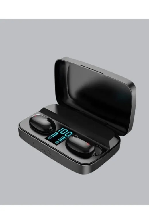 UCUZTEKNO TYC12119C354BBA94982F5708 Tws Bluetooth Kulaklık 1800Mah Şarj Kutulu Dijital Ekranlı