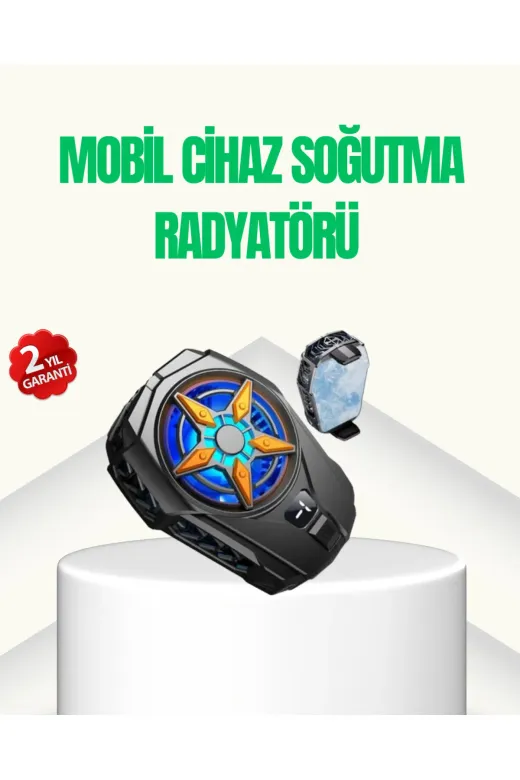 UCUZTEKNO TYC121504EF05041C2B3C4F00 Trendlia Oyunlar İçin Güçlü Telefon Soğutucu Fan Dijital Ekranlı
