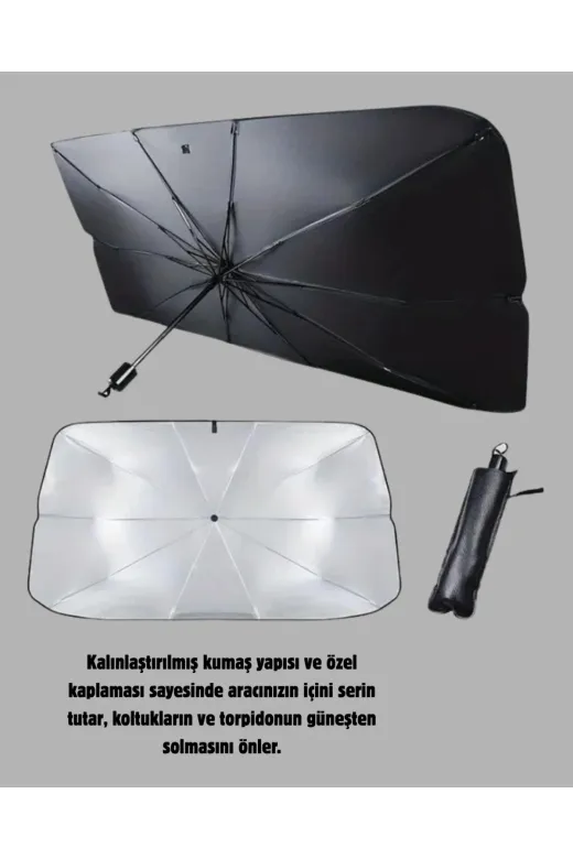 UCUZTEKNO TYC274BF5B5D52189C205E100 360° Ayarlanabilir Ön Cam Güneşliği – Pratik Kullanım Ve Dayanıklı Yapı