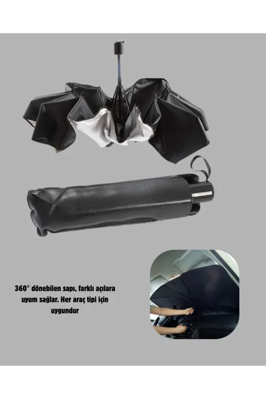 UCUZTEKNO TYC274BF5B5D52189C205E100 360° Ayarlanabilir Ön Cam Güneşliği – Pratik Kullanım Ve Dayanıklı Yapı