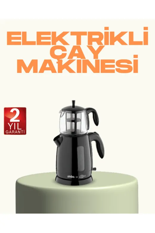 UCUZTEKNO TYC5753D97390A856D9FD6F07 Trendlia Susuz Çalışma Emniyetli Sinbo Elektrikli Çay Makinesi