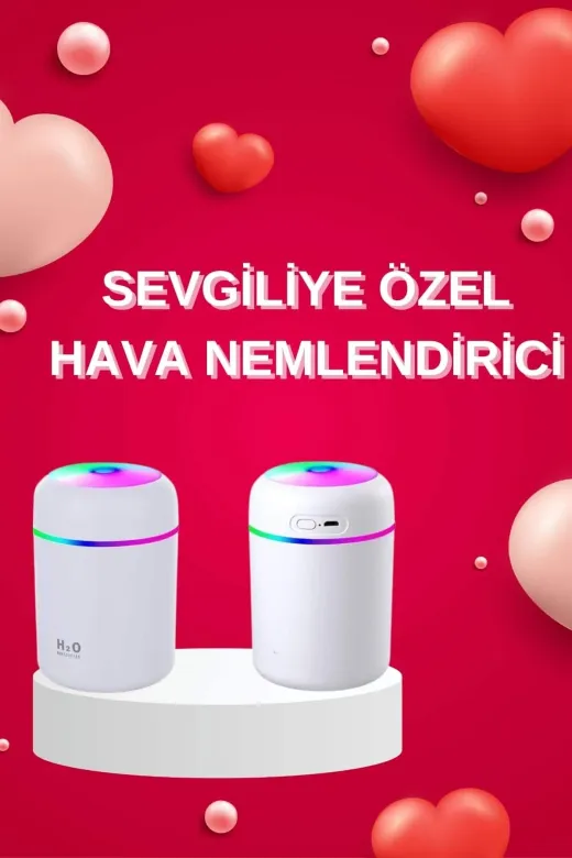 UCUZTEKNO TYC597050BDC6EC2C6C27BB00 Trendlia Sevgiliye Hediye Led Işıklı Ha Nemlendirici Usb Şarjlı Sevgiliye Özel