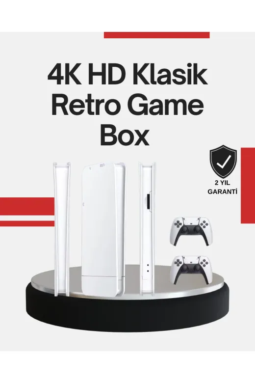UCUZTEKNO TYC643EC32C7FC6F619515700 Trendlia 2 Kollu Kablosuz 4K Tv Uyumlu Klasik Oyun Konsolu