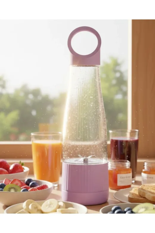 UCUZTEKNO TYC883ADDE06DE788D2FB5C00 Sağlıklı Yaşam İçin 400 Ml Taşınabilir Blender