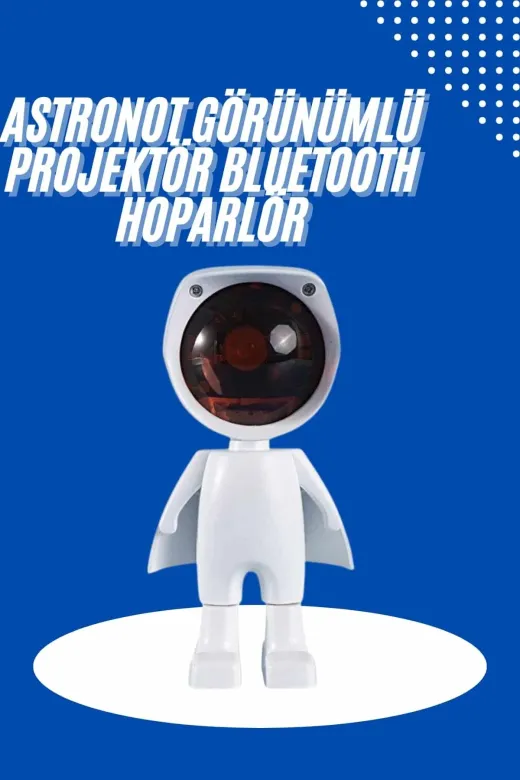 UCUZTEKNO TYC8BD2C417E70D1BFD202909 Astronot Işık Projektörü Gökkuşağı Projeksiyon Gece Lambası Hediyelik