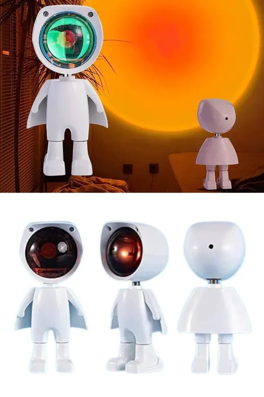UCUZTEKNO TYC8BD2C417E70D1BFD202909 Astronot Işık Projektörü Gökkuşağı Projeksiyon Gece Lambası Hediyelik