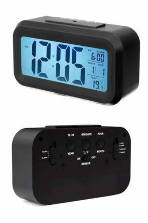 UCUZTEKNO TYCA428DAAA86759D3C44F309 Dijital Masa Saati Takvim Çalar Saat Alarmlı Işıklı Led Ekran Pilli