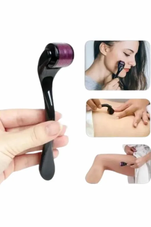 UCUZTEKNO TYCC0BCB2210EC216C4E61702 Trendlia Titanyum Uçlu Derma Roller 540 İğneli 1 Mm Gözenek Azaltıcı Akne İzlerine Uygun