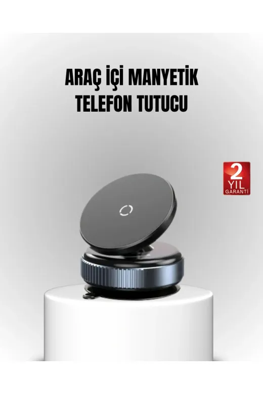 UCUZTEKNO TYCC116BB58DEE42D2673A005 Vakum Adsorpsiyonlu Manyetik Telefon Tutucu Güçlü N52 360° Evrensel Uyumluluk