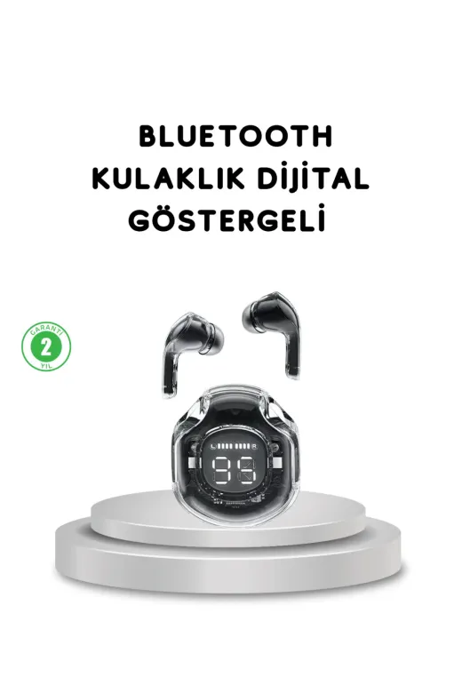 UCUZTEKNO TYCC179002AAC2F9EDA476307 Bluetooth 5.3 Kablosuz Kulaklık Hifi Stereo Ve Ekstra Bass Dijital Ekranlı