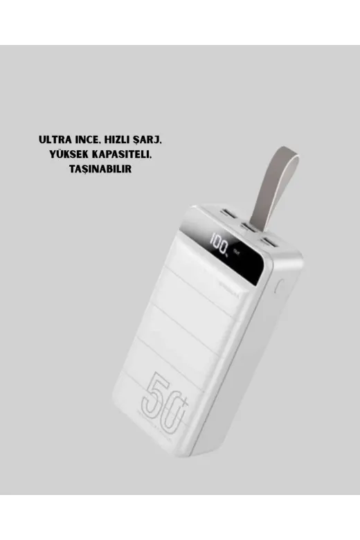 UCUZTEKNO TYCDC3820960A4B2748A4A901 Trendlia 4 Aynı Anda Şarj Edebilen Güçlü Powerbank 50000 Mah