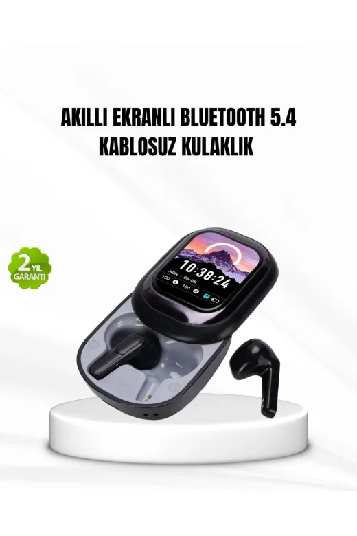 UCUZTEKNO TYCDCF31E1DCA902F8C046F06 Bluetooth 5.4 Kulaklık – Gürültü Engelleme Ve Akıllı Ekranlı Şarj Kutusu