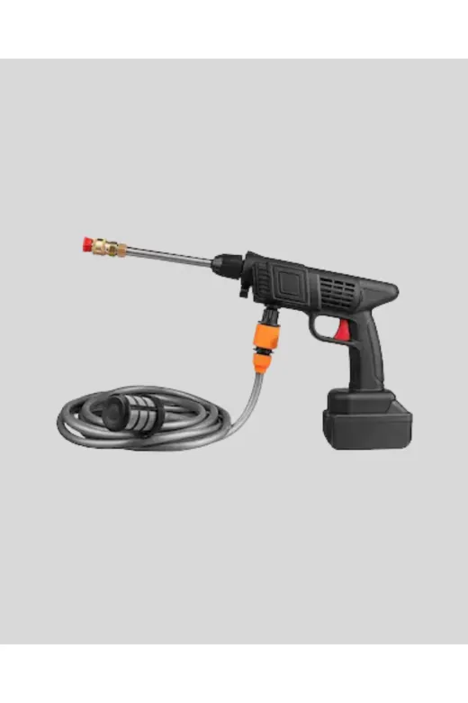 UCUZTEKNO TYCEACB8EA0EC0F2E307C1D00 Taşınabilir Basınçlı Yıkama Makinesi – 5M Hortumlu, Köpük Şişeli, 48V Güçlü