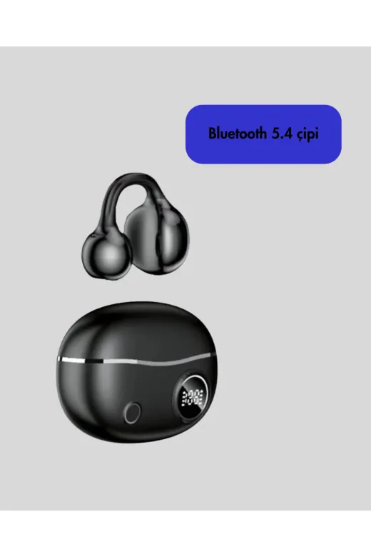 UCUZTEKNO TYCF3CBAD8D2F0466351D1210 Bluetooth 5.4 Kablosuz Kulaklık – Açık Kulak Güvenli Tasarım Ve Hızlı Şarj Özelliği