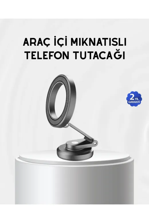 UCUZTEKNO TYCL2WYLHN177644268438038 Preminyum Manyetik Katlanabilir Araç Telefon Tutucu – Magsafe Uyumlu, 360° Ayarlanabilir, Güçlü Mıkn