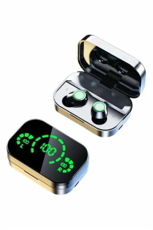 UCUZTEKNO TYCQW8LJVN177731020213339 Preminyum 2025 Model Bluetooth Kulaklık Telefon Şarj Edebilen Çağrı Cevaplama Dijital Göstergeli