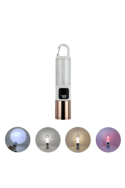 UCUZTEKNO UCZZZ005KAMPFENERİ-4 Trendlia Outdoor Kamp Feneri Usb Şarjlı Yüksek Parlaklık Güç Ekranlı Led Aydınlatma