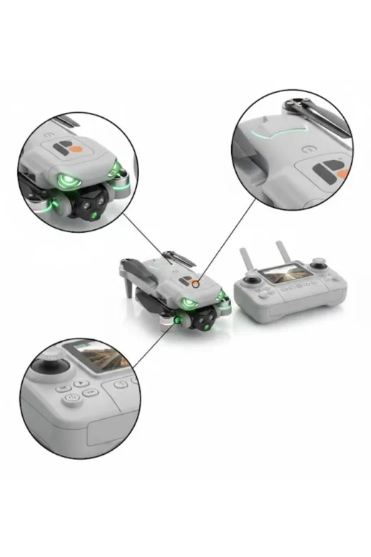 UCUZTEKNO UCZZZR08DRONEE-3 Trendlia Katlanabilir Drone Hd Çekim Uzun Süreli Uçuş Deneyimi