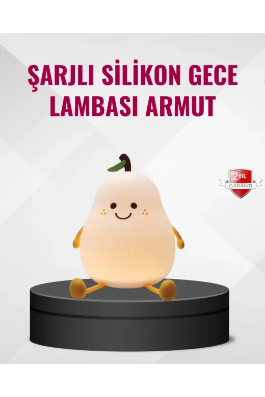 UCUZTEKNO XUCZZL26IŞIK Trendlia Armut Gece Lambası Usb Şarjlı Ayarlanabilir Led Işık