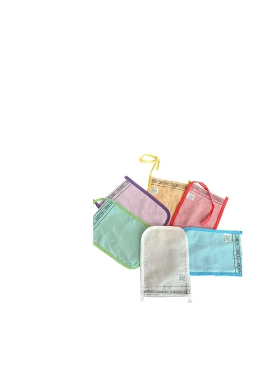 UFTShop 8690005926111 Kelebek Kese-İnce Kırmızı Hamam Kesesi Ve Banyo Lifi