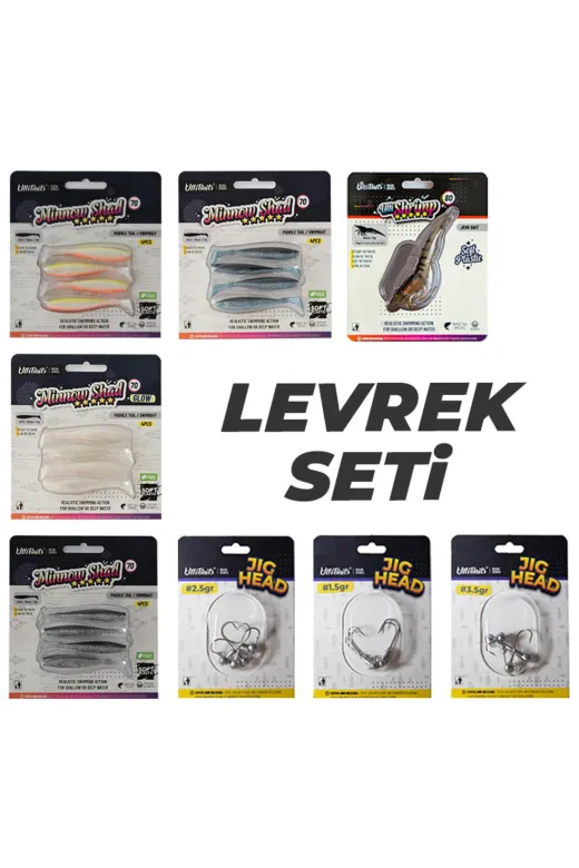 ultibaits UB-LS Levrek Avı İçin Özel Silikon Yem Ve Jighead Seti