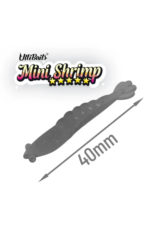 ultibaits UltiBaits Mini Shrimp Mini Shrimp 40  Silikon Karides 40Mm 1.3 Gr 6 Adet