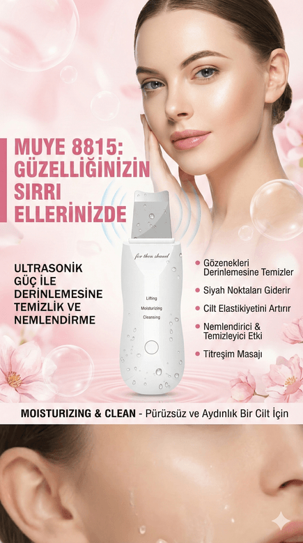 Ultrasonik Spatula Yüz Siyah Nokta Temizleme