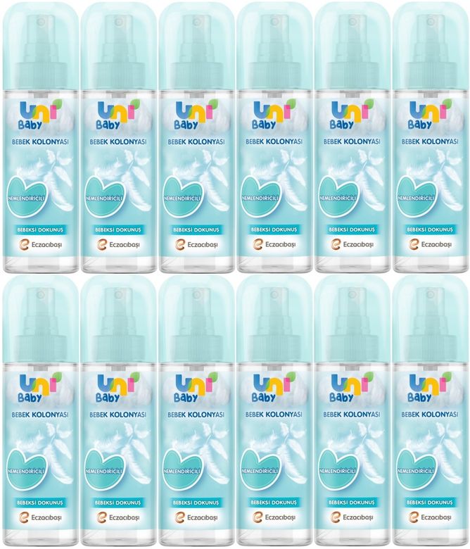 Uni Baby Bebek Kolonyası 150ML Nemlendiricili/Bebeksi Dokunuş (12 Li Set)