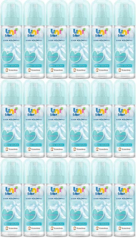 Uni Baby Bebek Kolonyası 150ML Nemlendiricili/Bebeksi Dokunuş (18 Li Set)