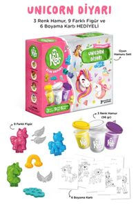 Unicorn Diyarı Oyun Hamuru Seti (18 Parça - 362 Gr)
