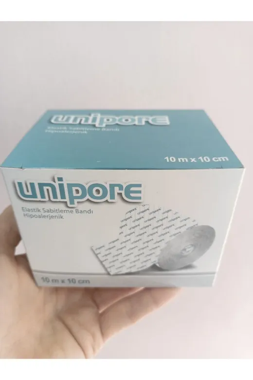 Unipore 10x10 unıpore Rulo Tıbbi Elastik Flaster Beyaz 10 Cm X 10 M