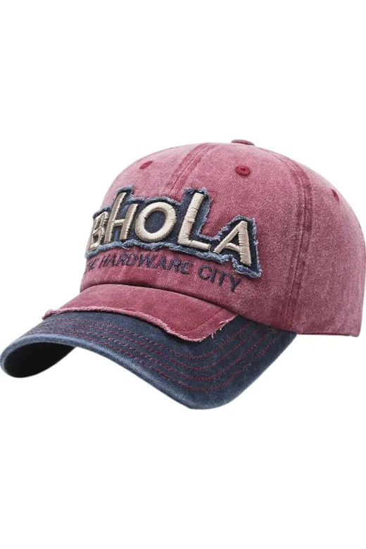 Uniquetrenders PYZ5094450 Unisex Eskitme Bhola Nakışlı Ayarlanabilir Beyzbol Kep Şapka