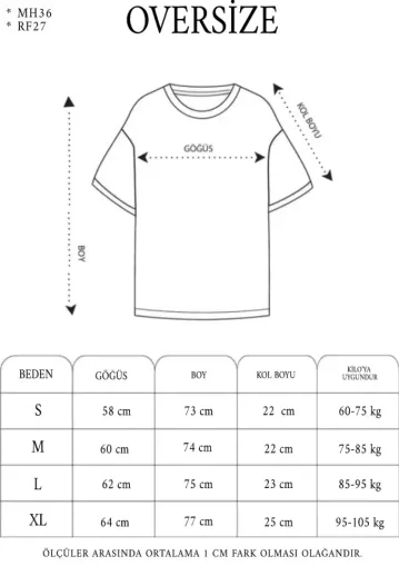 Unisex Bisiklet Yaka Baskılı Double Oversize T-Shirt - Beyaz - S - Beyaz