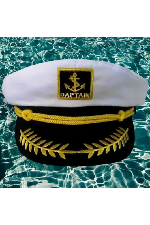 Unisex Denizci Kaptan Şapka