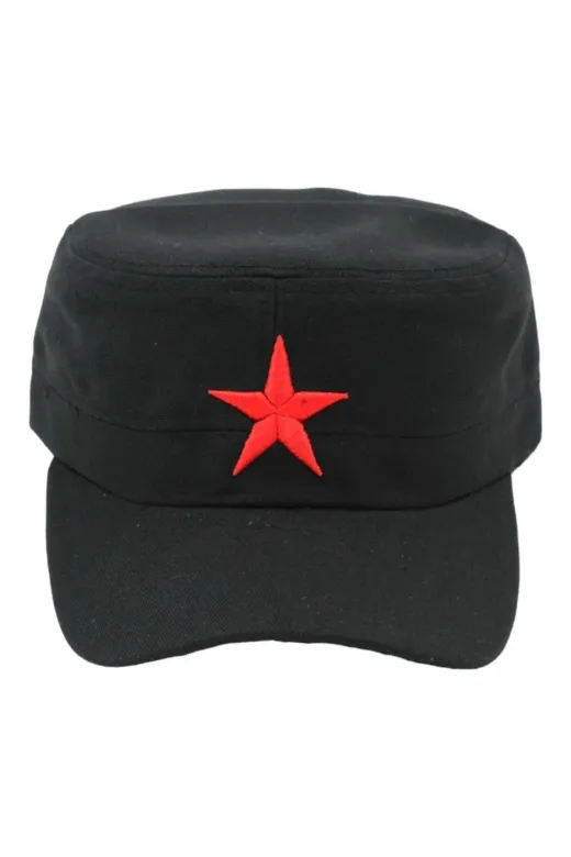 Unisex Pamuklu Yıldızlı Castro Şapka