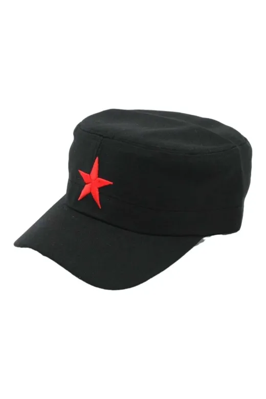 Unisex Pamuklu Yıldızlı Castro Şapka