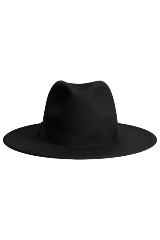 Unisex Siyah Fötr Şapka