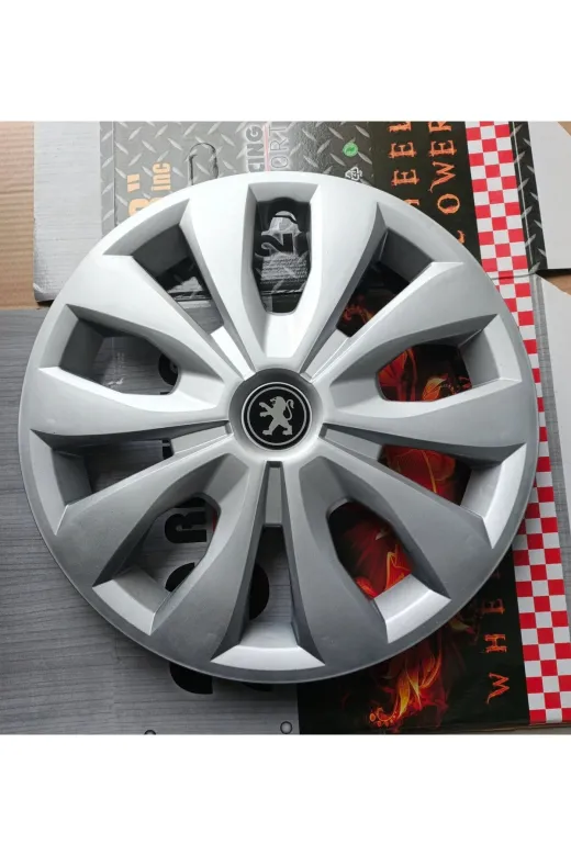 Universal 28262872827282 Peugeot 207/208/301/307 Uyumlu 15" Jant Kapağı 4'lü Takım Amblem Hediyeli