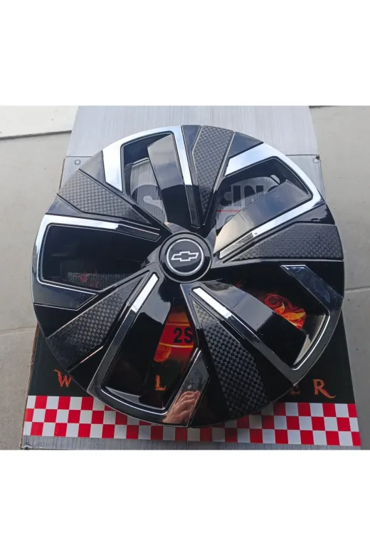 Universal 2837283727372872 Chevrolet Aveo/lacetti/epica/cruze Uyumlu 16 Inç Krom Çıtalı Jant Kapağı 4'lü Takım Amblem Hediyeli