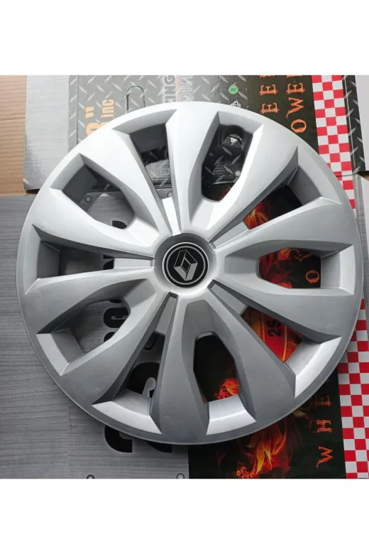 Universal 2837927282 Renault Taliant/kangoo/symbol Uyumlu 15"inç Jant Kapağı 4'lü Takım Amblem Hediyeli
