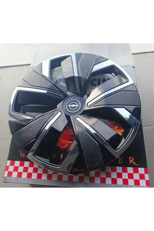 Universal 2937293729732 Opel Vectra Uyumlu 16 Inç Krom Çıtalı Jant Kapağı 4'lü Takım Amblem Hediyeli