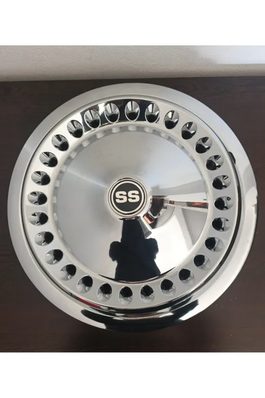 Universal 3873937383 16"inç Ford Transit Uyumlu 1.sınıf Krom Kaplama Jant Kapağı 4'lü Takım Amblem Hediyeli