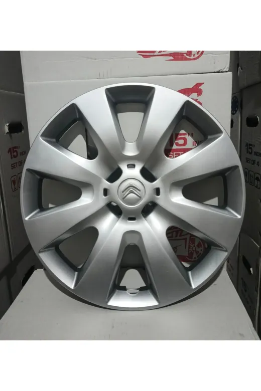 Universal 59853938493 Citroen C-Elysee / C3 / C2 / Berlingo / Nemo Uyumlu 15 Inç Jant Kapağı 4'lü Takım