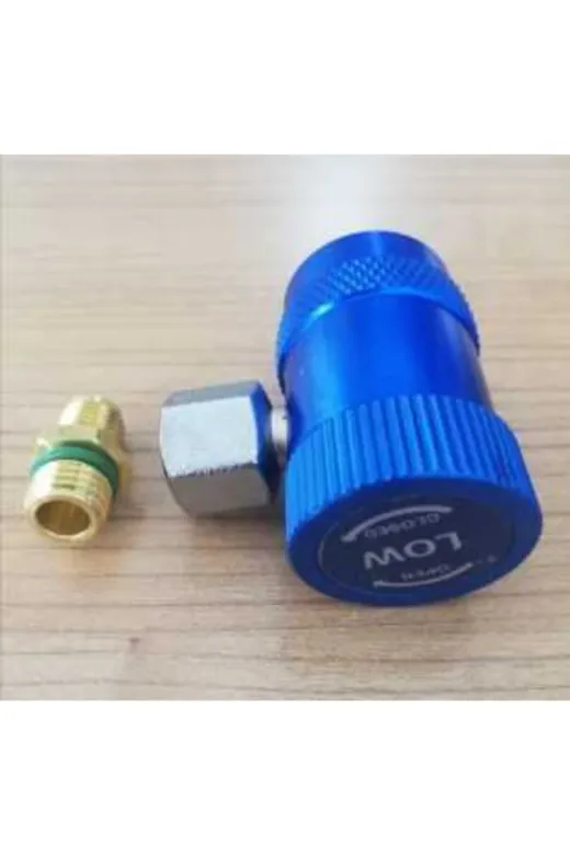 Universal ISIKAR12799 Ch-Hs-Mk-1234 Mavi Oto Klima Gaz Dolum Sarz Sarj Vanası Alçak Basınç