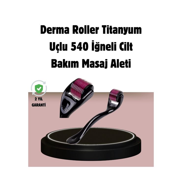 Universal TRİTHLTXUCZZDERMAROLLER-BLNCCC Dermaroller Titanyum 540 İğneli 1 Mm Cilt Yenileme Ve Anti Aging Etkisi