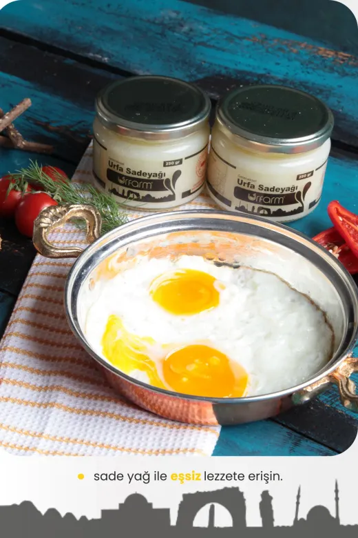 URFARM SADEYAG250-3 Koyun Sadeyağ ( Ghee ) 250 Gr - 3'lü Paket - Urfa Sadeyağ Kadim Gıda Coğrafi İşaretli Altın Yağ