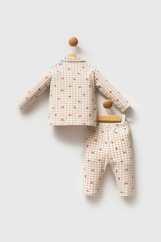 U.S. Polo Assn Gömlek Pijama Takımı USB2728 Beyaz