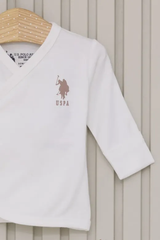 U.S Polo Bebek 5'Li Hatane Çıkış Seti USB2017 Krem