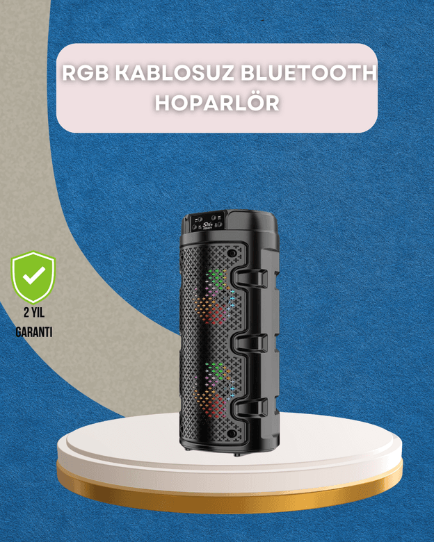 USB, SD Kart ve AUX Girişli Taşınabilir Hoparlör
